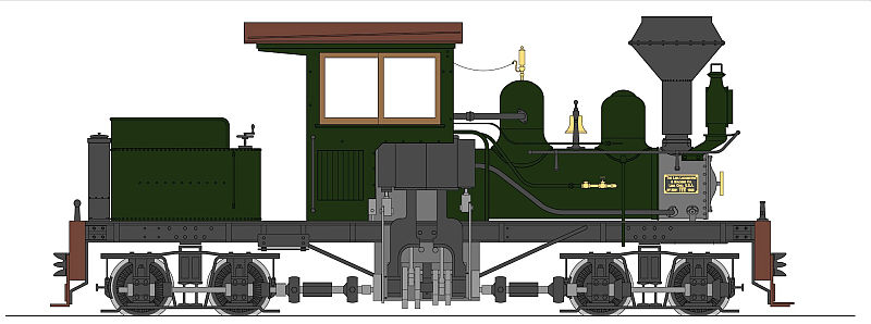 Accucraft 13 ton shay