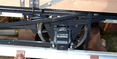 5 plank coalwagon, axle detail